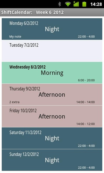 ShiftCalendar - Preview 5