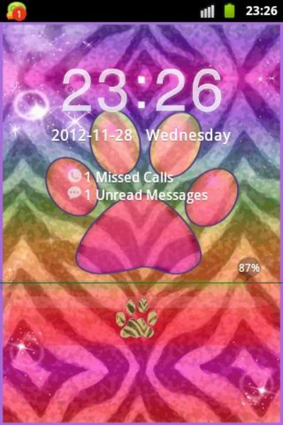 GO Locker Theme Zebra - Preview 2