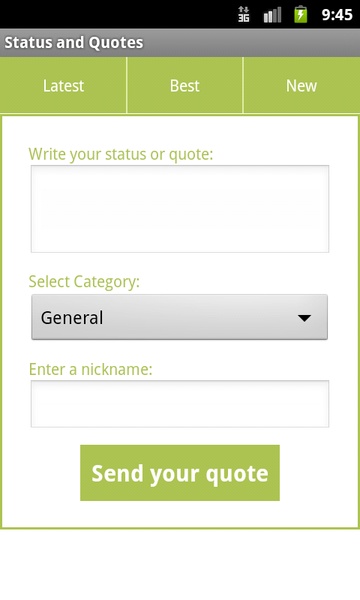 Status and Quotes - Preview 5