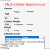 Calorie Requirement screenshot 5