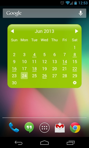 My Month Calendar Widget Lite - Preview 9