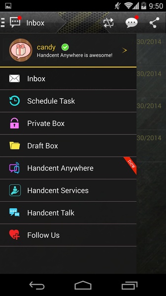 Handcent SMS Skin(Metal power) - Preview 7