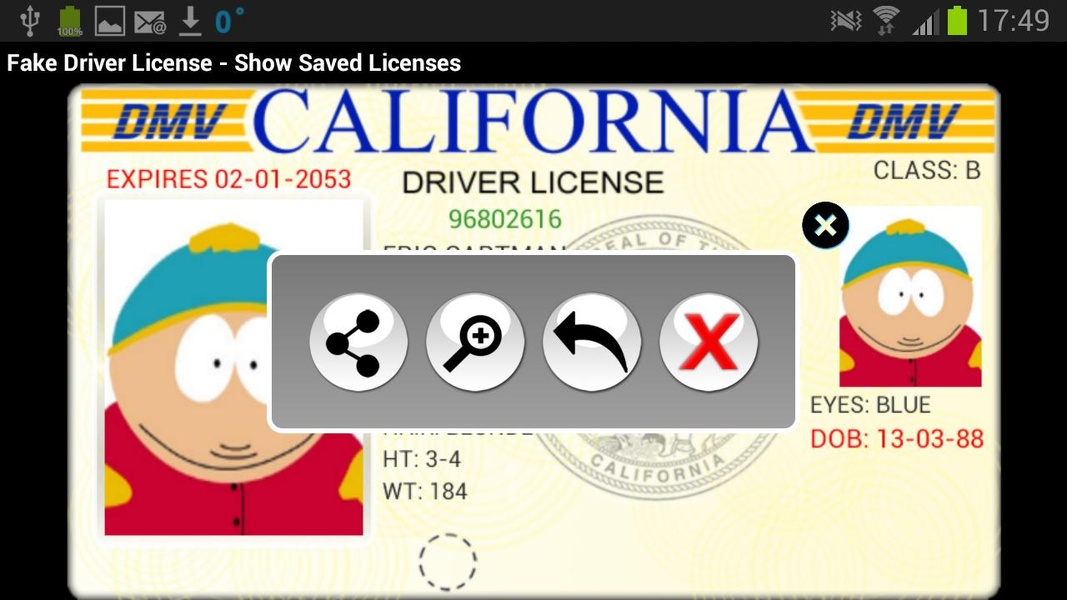 Fake Driver License Generator - Preview 3
