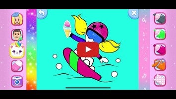 Gameplay video of Like Nastya Coloring Book 1