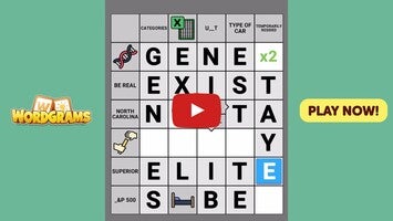 วิดีโอการเล่นเกมของ Wordgrams - Crossword & Puzzle 1