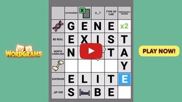 Vídeo de gameplay de Wordgrams - Crossword & Puzzle 1