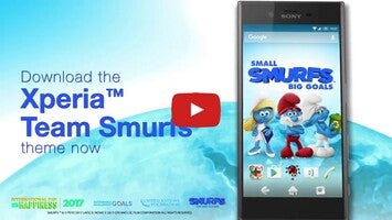Video über XPERIA™ Team Smurfs™ Theme 1