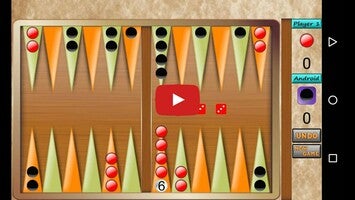 Video gameplay Backgammon 1