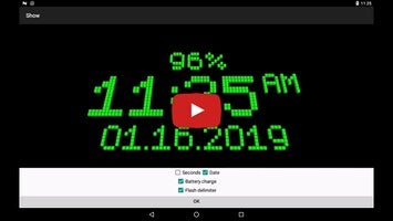 Vídeo de 3D Digital Clock-7 1
