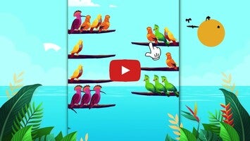 Gameplay video of Bird Sort 1