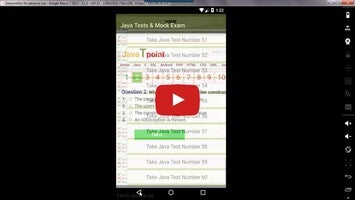 Vídeo sobre Java Test Quiz Mock Exam 1