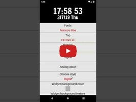 วิดีโอเกี่ยวกับ Date and time widget 1