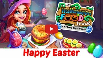 Gameplay video of Halloween Street Food Shop Restaurant Game 1