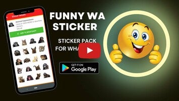 วิดีโอเกี่ยวกับ Funny WASticker Sticker Pack 1