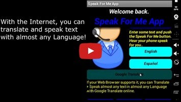 Video tentang Speak For Me App 1