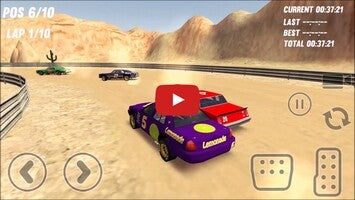 วิดีโอการเล่นเกมของ Dirt Track Stock Cars 1