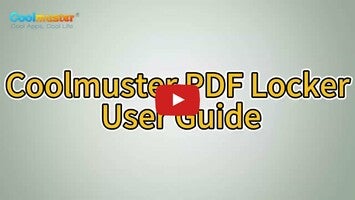 วิดีโอเกี่ยวกับ Coolmuster PDF Locker 1
