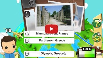 Gameplay video of Geography Quiz Game 3D 1