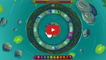 Gameplay video of Marble Blast - Luxor jungle 1