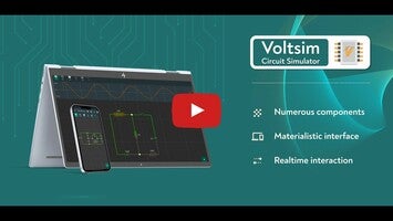 Video about VoltSim - circuit simulator 1