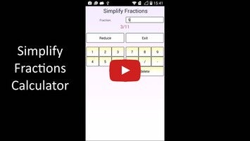 วิดีโอเกี่ยวกับ Simplify Fractions 1