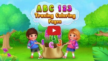 Video del gameplay di Abc 123 Tracing Coloring Pages 1