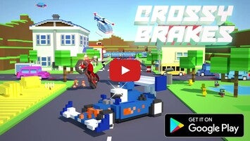 Gameplay video of Crossy Brakes: Blocky Road Fun 1