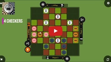 طريقة لعب الفيديو الخاصة ب 4 checkers1