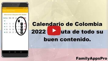 Vídeo sobre Calendario de Colombia 2023 1