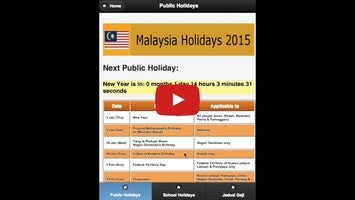 วิดีโอเกี่ยวกับ Malaysia Public Holiday 2015 1