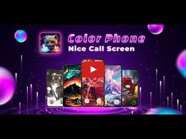 วิดีโอเกี่ยวกับ Color Phone: Call Screen Theme 1