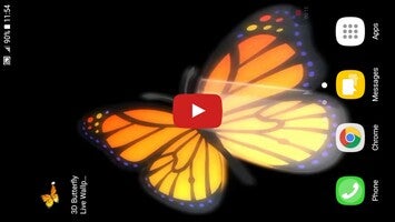 วิดีโอเกี่ยวกับ 3D Butterfly Live Wallpaper 1