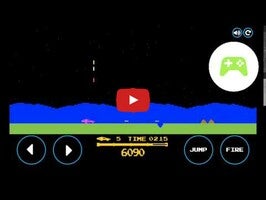 Gameplay video of Moon Patrol Run 1