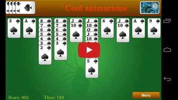 Classic Spider Solitaire 1 का गेमप्ले वीडियो