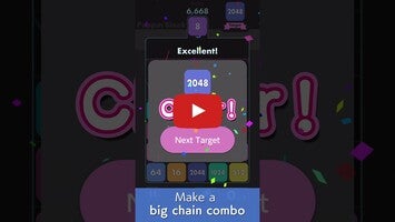 Video del gameplay di Number drops with 2048 puzzle 1