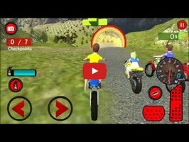 Gameplay video of Kids Offroad Motorbike Racing Driver 1