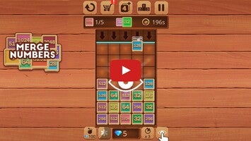 Gameplay video of Merge Numbers Wooden edition 1