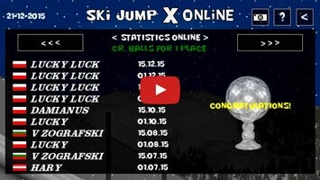 Gameplay video of Ski Jump X 1