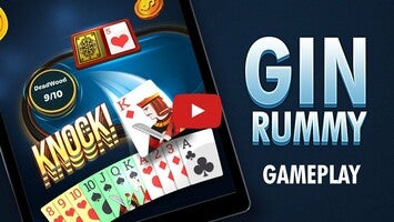 วิดีโอการเล่นเกมของ Gin Rummy Offline Card Game 1