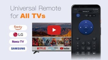 วิดีโอเกี่ยวกับ Universal TV Remote for Roku & All TV 1