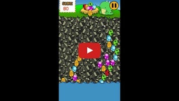 Video gameplay bubble shooter dino egg saga 1