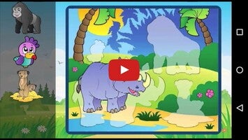 Gameplay video of Animals Cartoon Puzzle 1