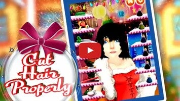 Gameplay video of Christmas Real Haircuts 1