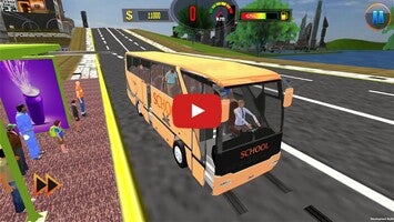 Gameplay video of Offroad School Bus Drive Games 1