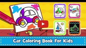Video del gameplay di Cars Coloring Book Kids Game 1