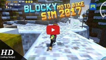 Gameplay video of Blocky Moto Bike SIM 2017 1