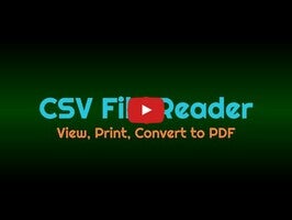 Video about CSV File Viewer 1