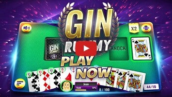 طريقة لعب الفيديو الخاصة ب Gin Rummy1