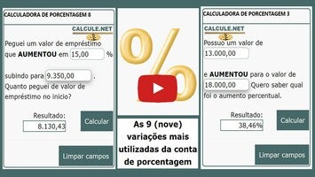 วิดีโอเกี่ยวกับ Calculadora de Porcentagem 1