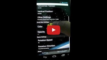 Video about Droid in Space Live Wallpaper 1